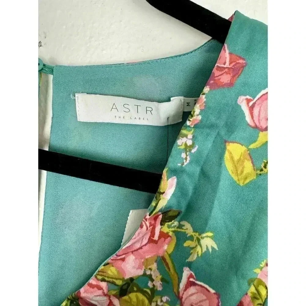 ASTR LONG SLEEVE FLORAL MAXI DRESS SIZE MEDIUM BOHO, HOLIDAY WEDDING GUEST - Picture 16 of 16